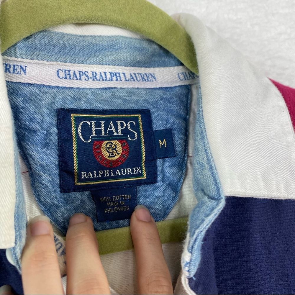 Chaps Ralph Lauren Vintage Patchwork Colorful 90s… - image 7